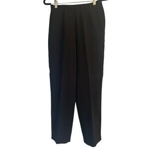 Vintage Sag Harbor Women's Black Dress Pants Back Elastic Size 8